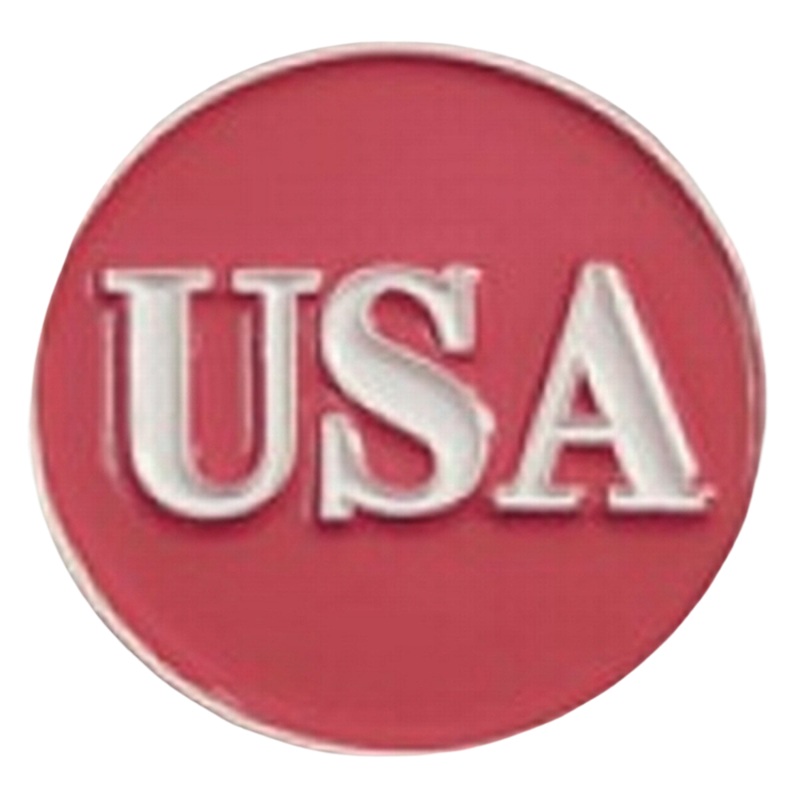 Evergolf USA Red/White Golf Ball Marker Red/White