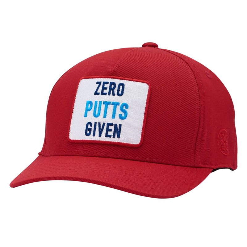G/Fore Zero Putts Given Stretch Twill Snapback Hat Cherry