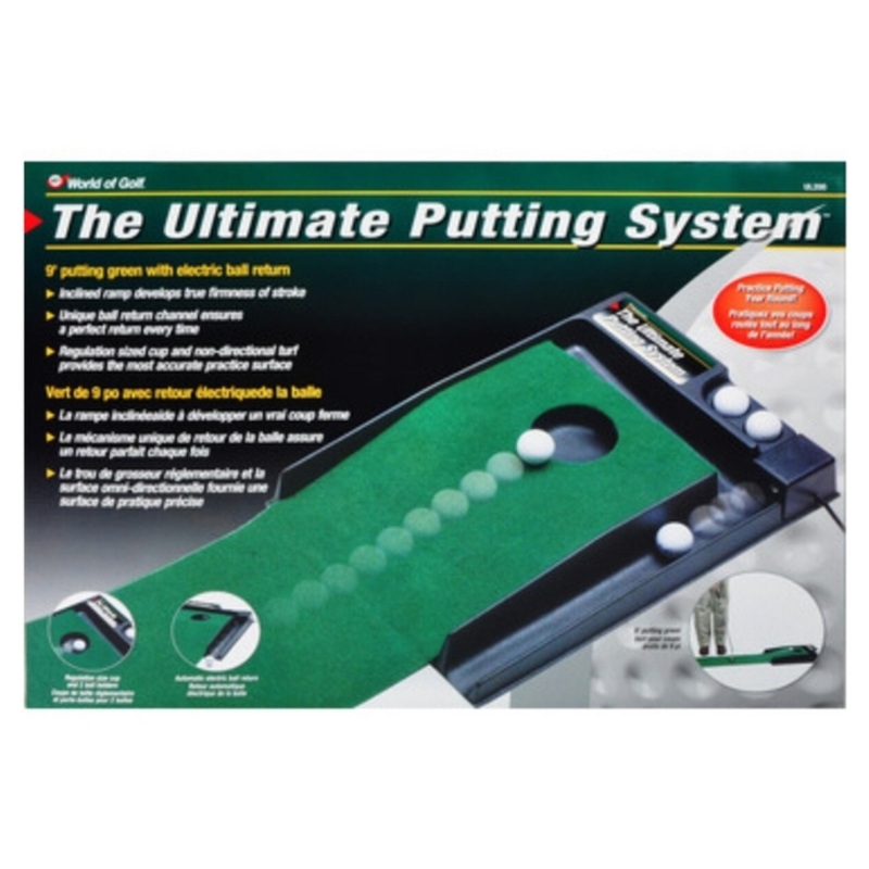 LongShot Continuous Return Golf Putting Mat Large Green