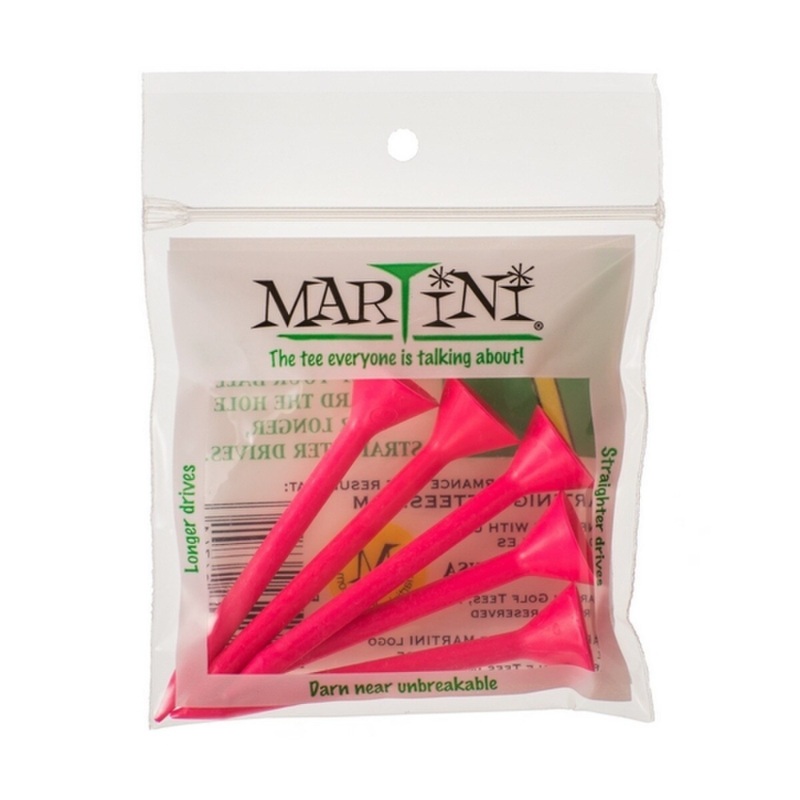 Martini Step Up Pink 3 1/4″ Golf Tees – Pack of 5 Pink