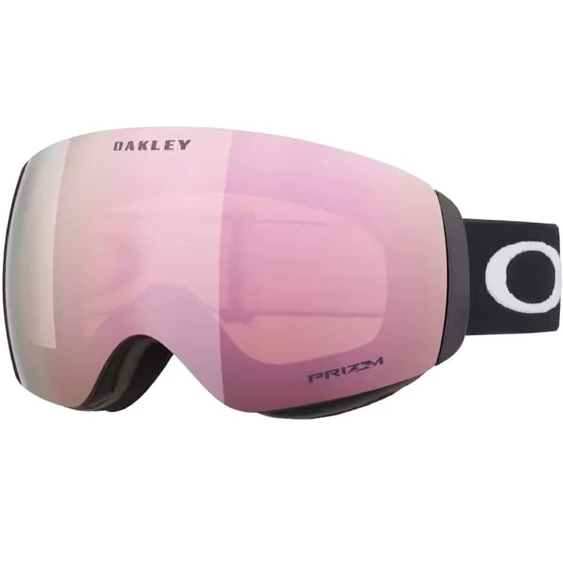 Oakely Flight Deck M Snow Goggles Matte Black Prizm Rose Gold Iridium & Prizm Snow Clear