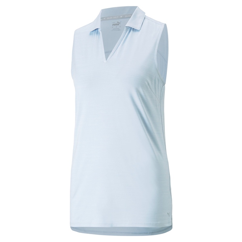 Puma Women’s CLOUDSPUN Coast Sleeveless Golf Polo Lucite Heather L