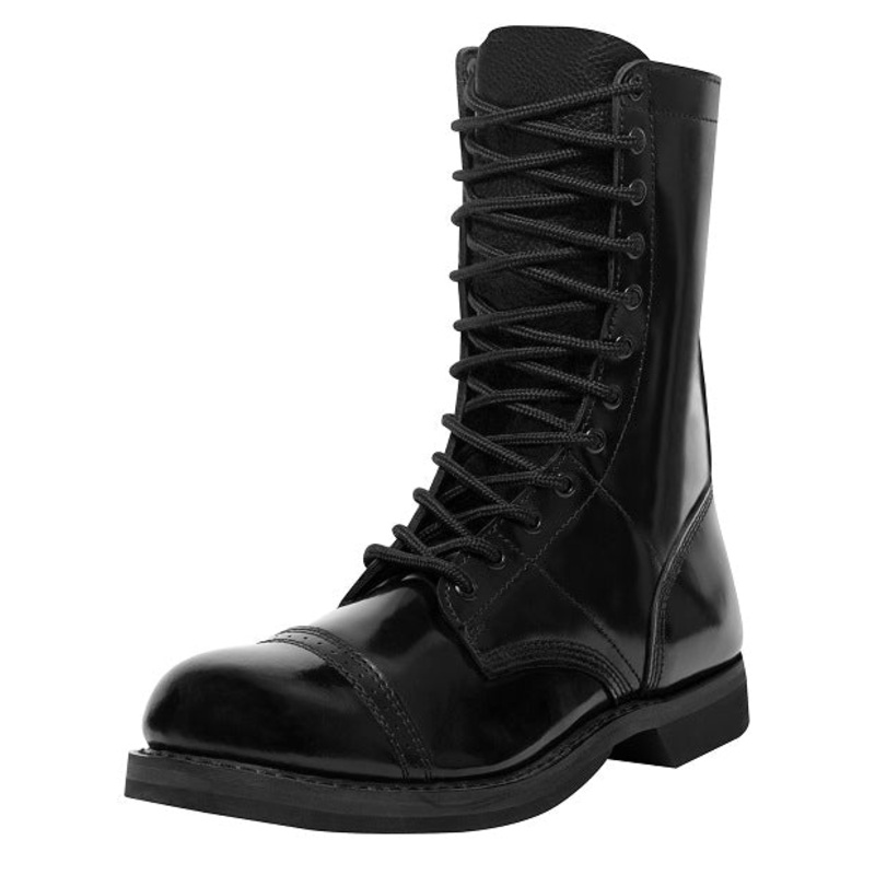 Rothco Men’s Leather Jump Boot – 10 Inch – Black Black 14