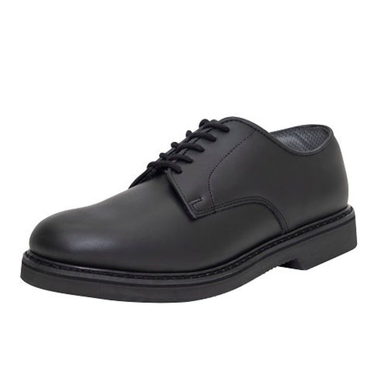 Rothco Men’s Military Uniform Oxford Leather- Black Black 12.5