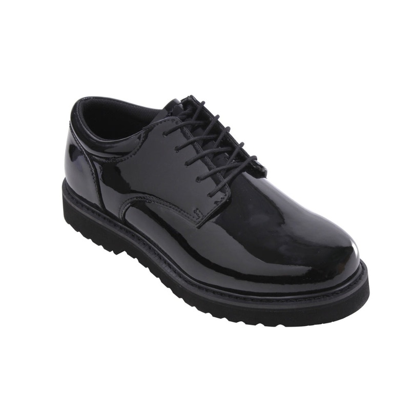 Rothco Men’s Uniform Oxford Work Sole Shoe- Black Black 10 W
