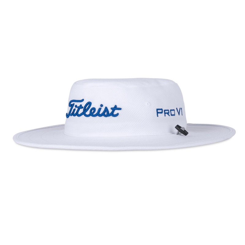 Titleist Tour Aussie Bucket Hat (Prior Season) White/Royal