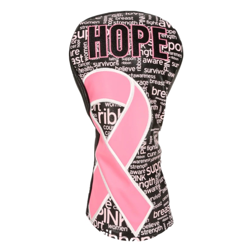 CMC Design HOPE for Breast Cancer Awareness Driver Headcover Black/Pink/White