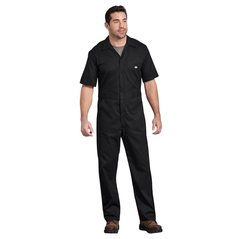 Dickies Men’s FLEX Short Sleeve Coveralls Black XXL Tall