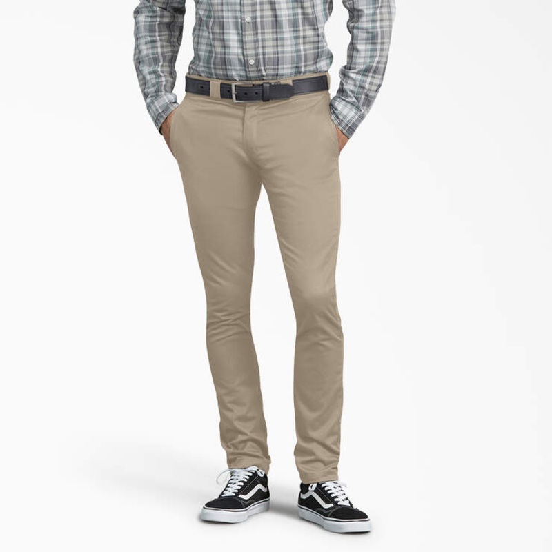Dickies Men’s Skinny Fit Work Pants Desert Sand 36W x 30L