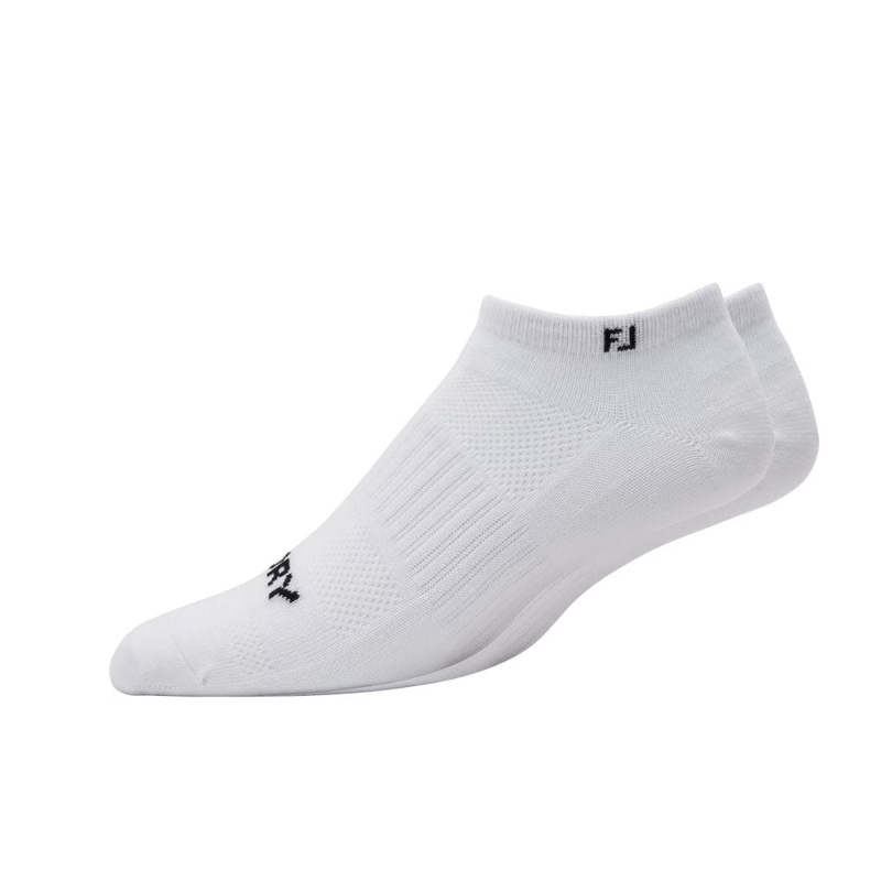 FootJoy Men’s ProDRY Lightweight Low Cut Golf Socks White 7-12