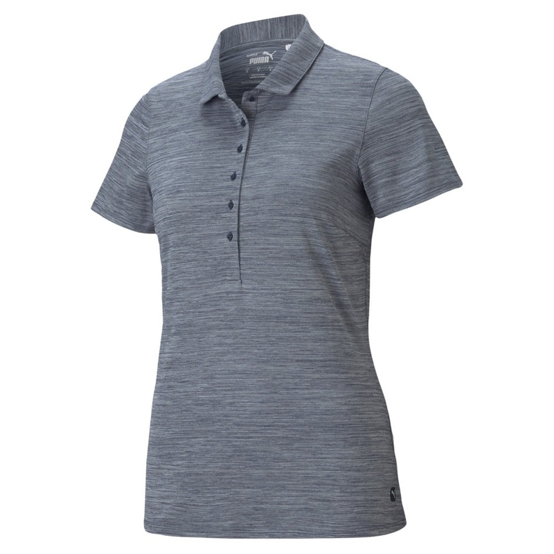 Puma Womens Daily Golf Polo  (On-Sale) Navy Blazer Heather XS