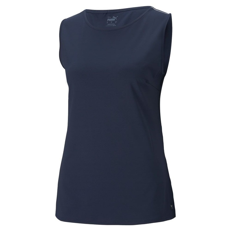 Puma Womens MATTR Tech Golf Tank (On-Sale) Bright White/Ignite Pink L
