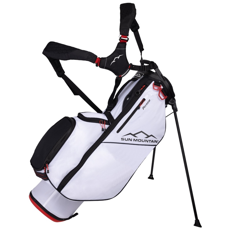 Sun Mountain Phenom Stand Golf Bag 2025 White/Black/Red