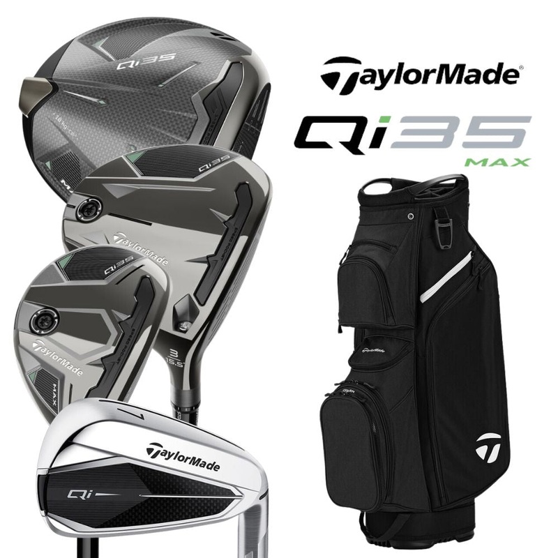 Taylormade Mens Qi35 Max Complete Golf Set Left Hand Regular