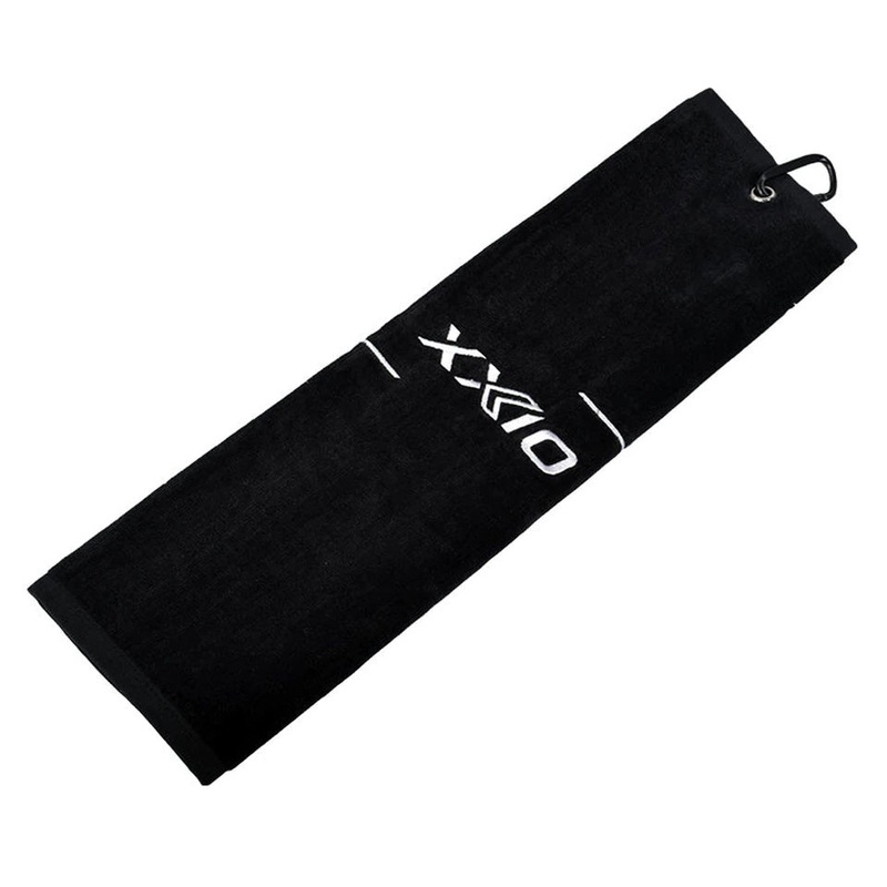 XXIO TriFold Cotton Golf Towel Black