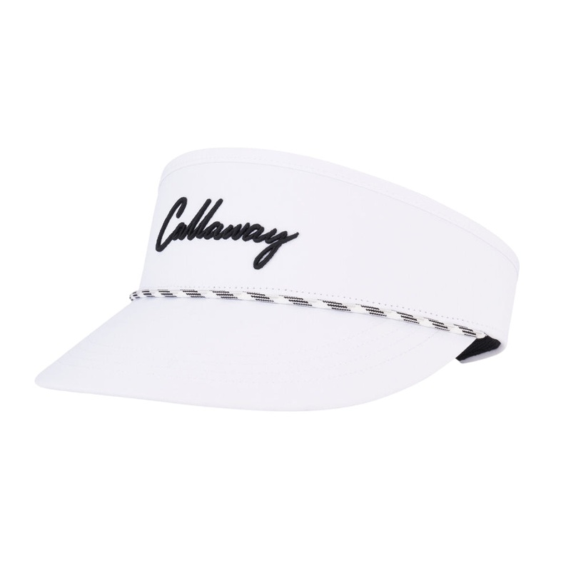 Callaway Men’s Birdie Putt Rope Adjustable Golf Visor 2025 White