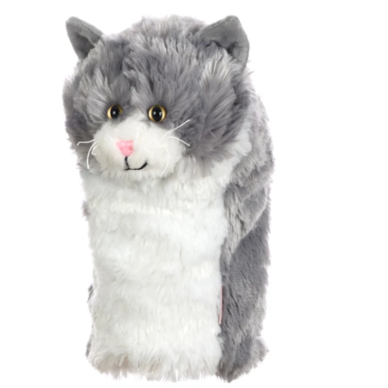 Daphne’s Grey & White Cat Golf Driver Headcover Grey & White Cat