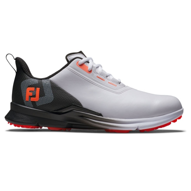 FootJoy Men’s FJ Fuel Golf Shoe 55420 – White/Black/Coral White/Black/Coral Medium 8.5