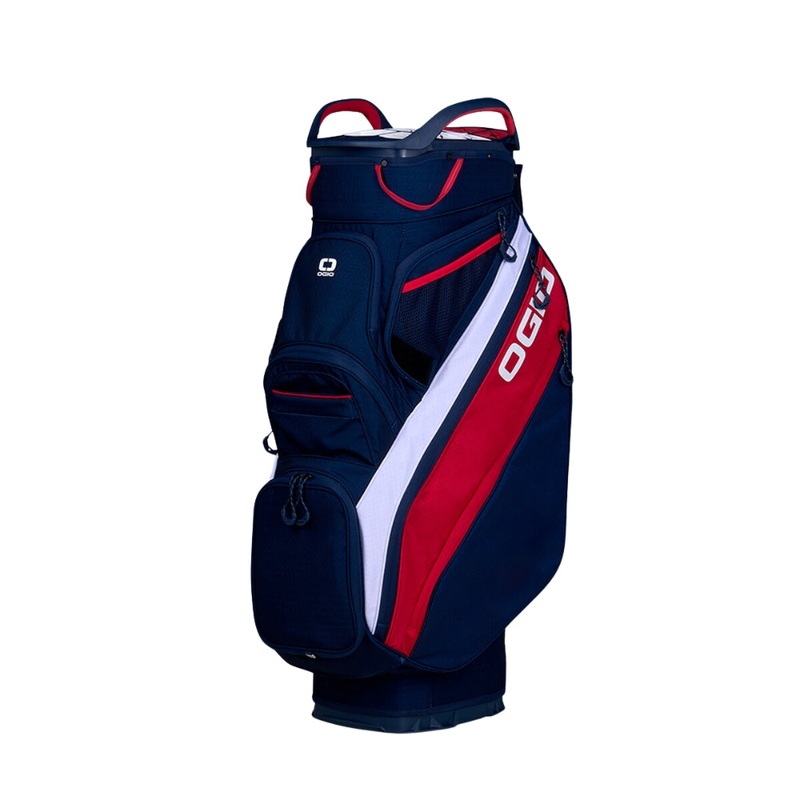 Ogio Silencer Cart Golf Bag 2025 RedWhiteBlue