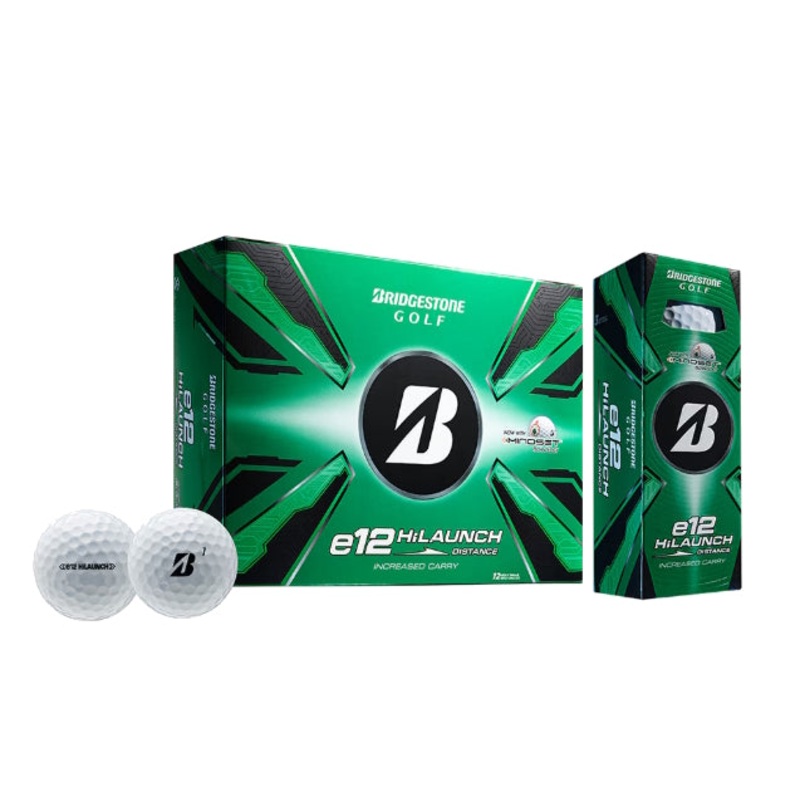 Bridgestone 2025 e12 HiLaunch Golf Balls White – 1 Dozen White