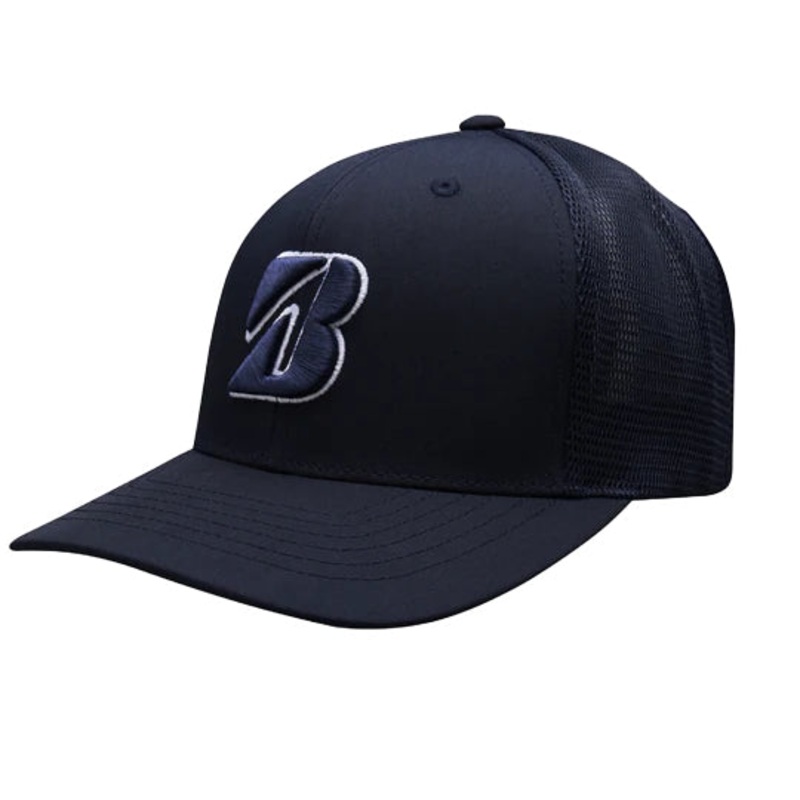 Bridgestone Men’s Eco Mesh Full Color Snapback Golf Hat Navy