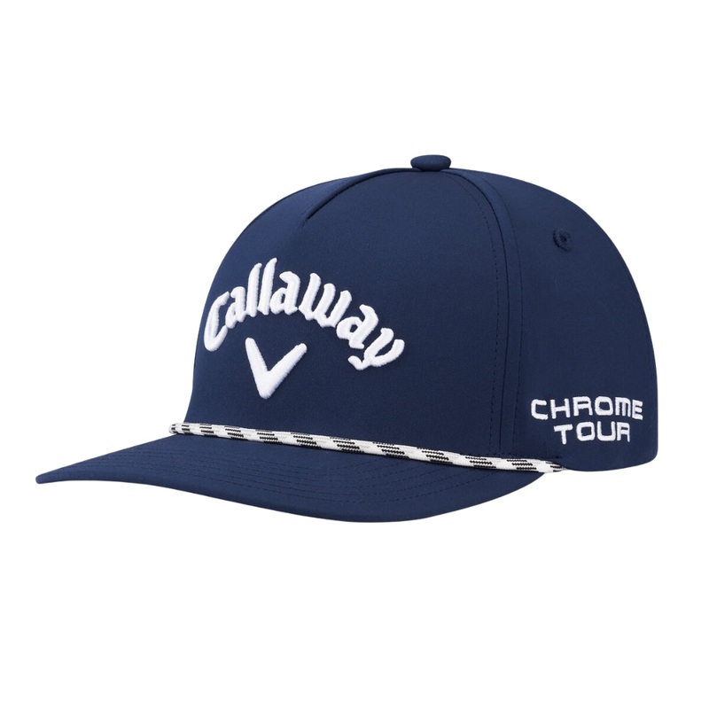 Callaway Men’s Tour Authentic Performance Rope Snapback Golf Hat 2025 NavyWhite