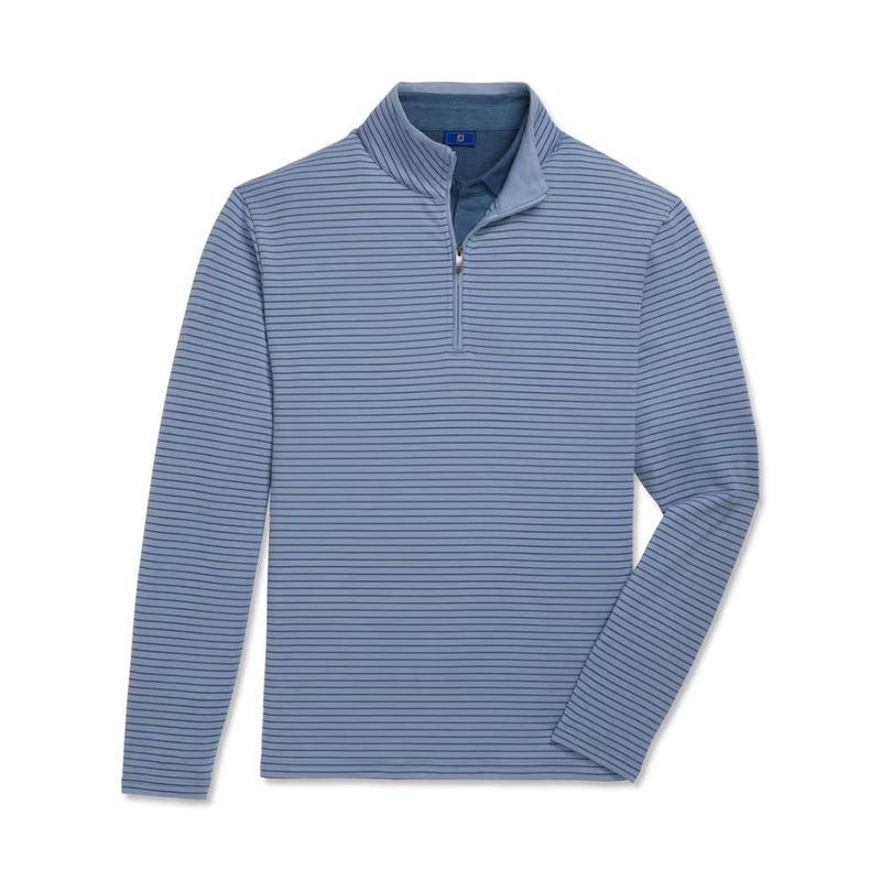 Footjoy French Terry Quarter-Zip Pullover – Previous Season L River Rock/Storm