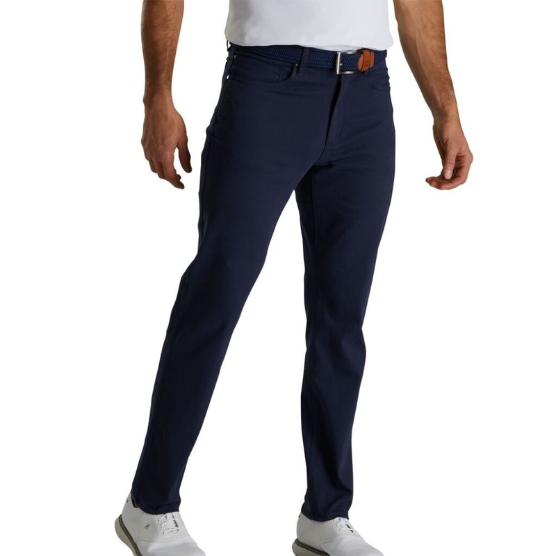 Footjoy Men’s Cotton Twill 5-Pocket Pant Navy (Previous Season Style) W30 – L32 Navy