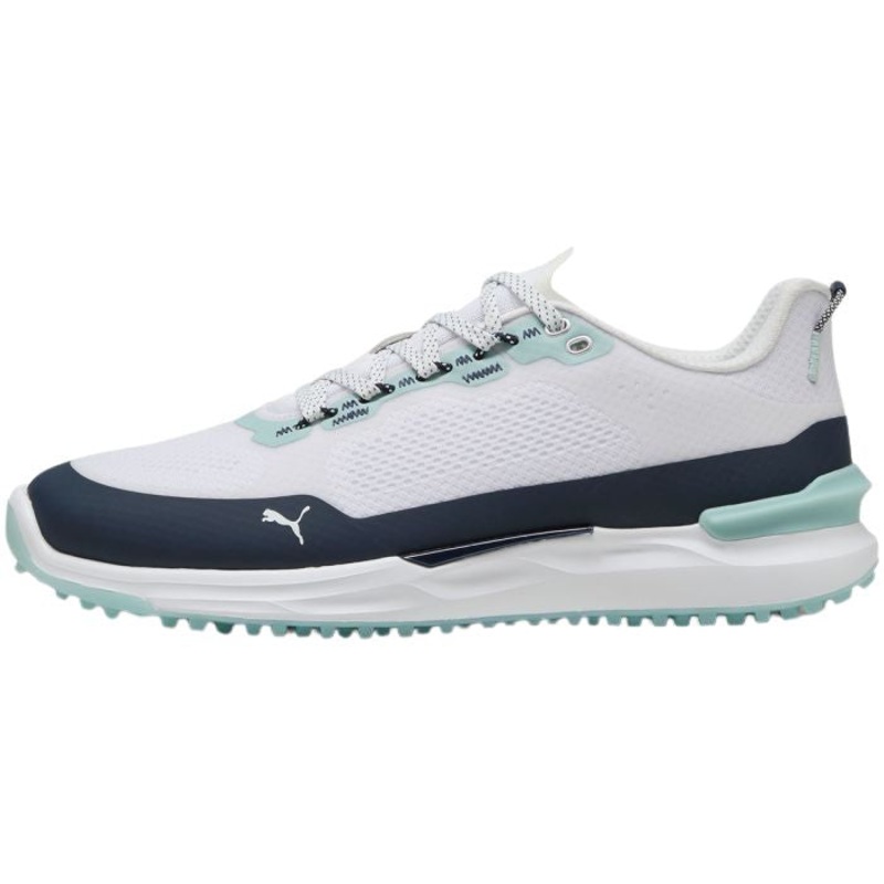Puma Men’s Ignite Elevate X Spikeless Golf Shoes – Puma White/Deep Navy/Modern Mint Puma White/Deep Navy/Modern Mint 9
