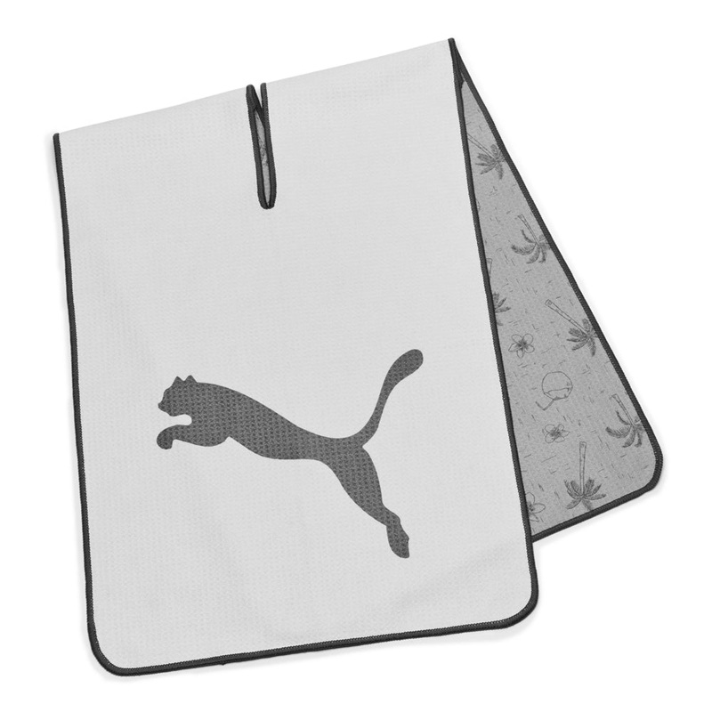 Puma Microfiber Players Golf Towel White/Grey