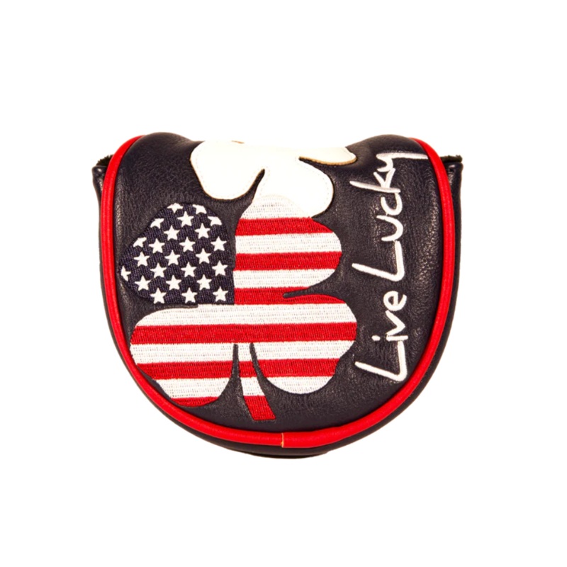 CMC Design Live Lucky USA Mallet Putter Headcover Navy/White/Red