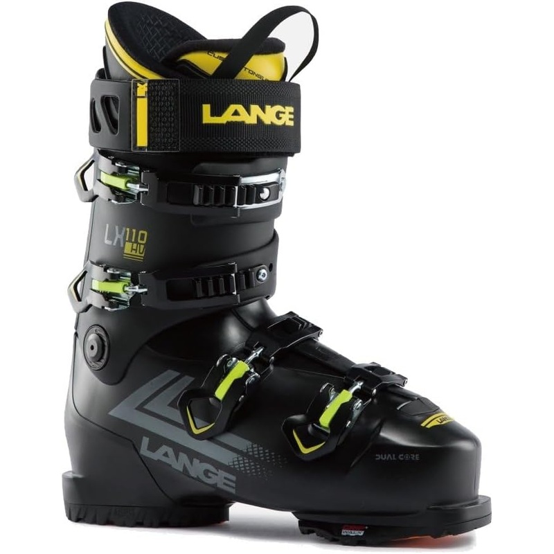 Lange LX 110 HV GW Ski Boots Black/Yellow 25.5