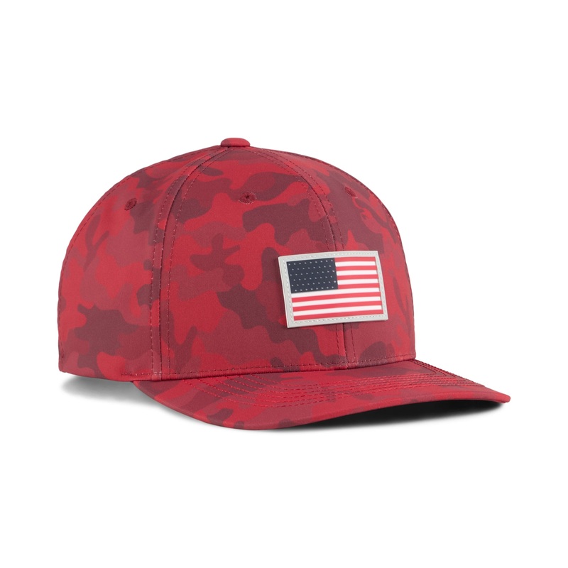 Puma Men’s X Volition Camo 6 Panel Snapback Golf Hat Deep Navy