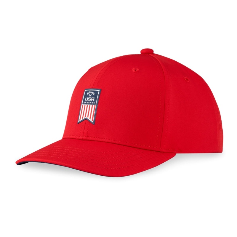 Callaway Men’s Patriot USA Adjustable Golf Hat 2024 Red
