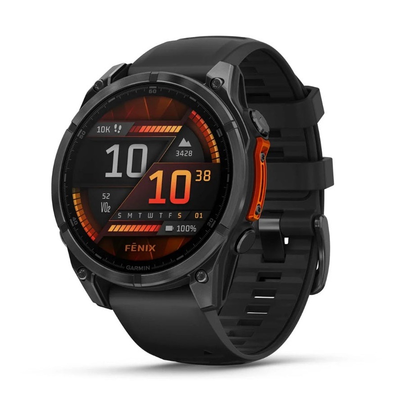 Garmin fenix 8 GPS Watch 47 mm Slate Gray with Black Silicone Band Slate Gray with Black Silicone Band