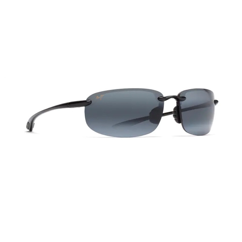 Maui Jim Hookipa Polarized Sunglasses Gloss Black Frame Neutral Grey Lens Gloss Black NEUTRAL GREY
