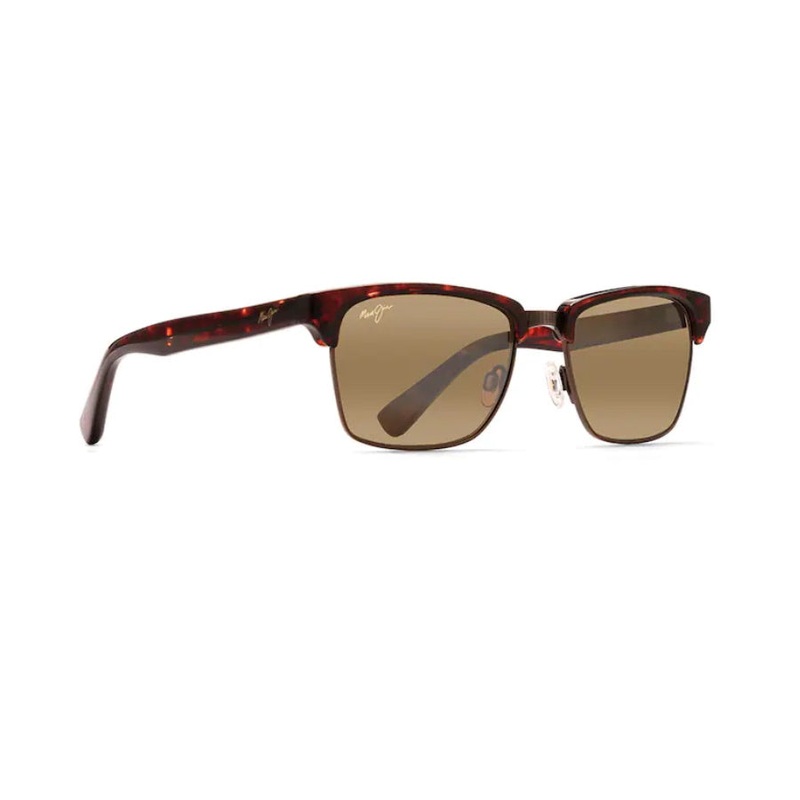 Maui Jim Kawika Polarized Sunglasses Tortoise With Antique Gold Frame HCL Bronze Lens Tortoise with Antique Gold HCL BRONZE