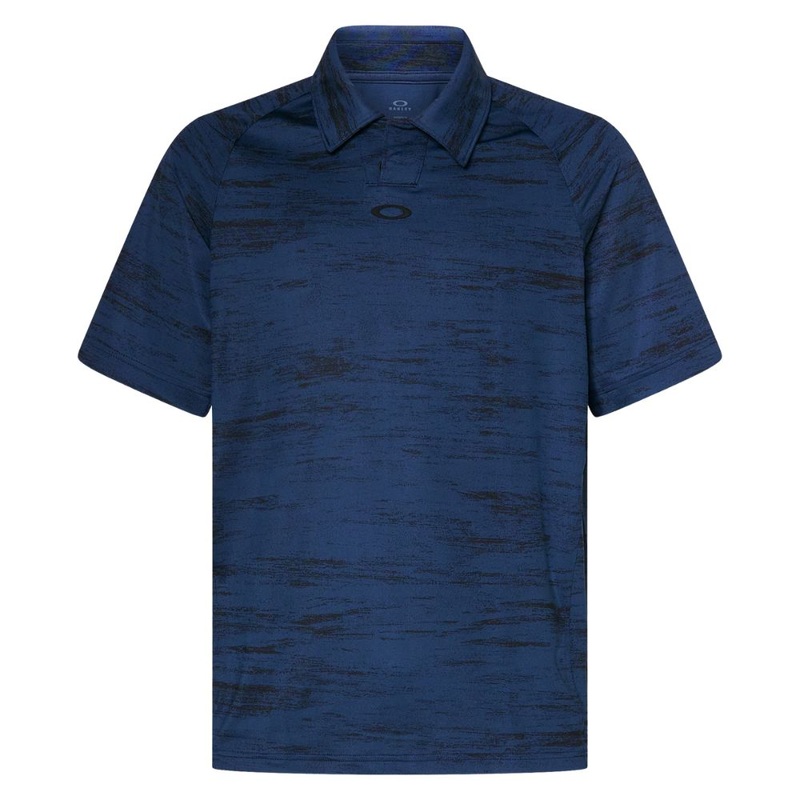 Oakley Men’s C1 Dunes Print Polo Golf Shirt Dunes Abyss L