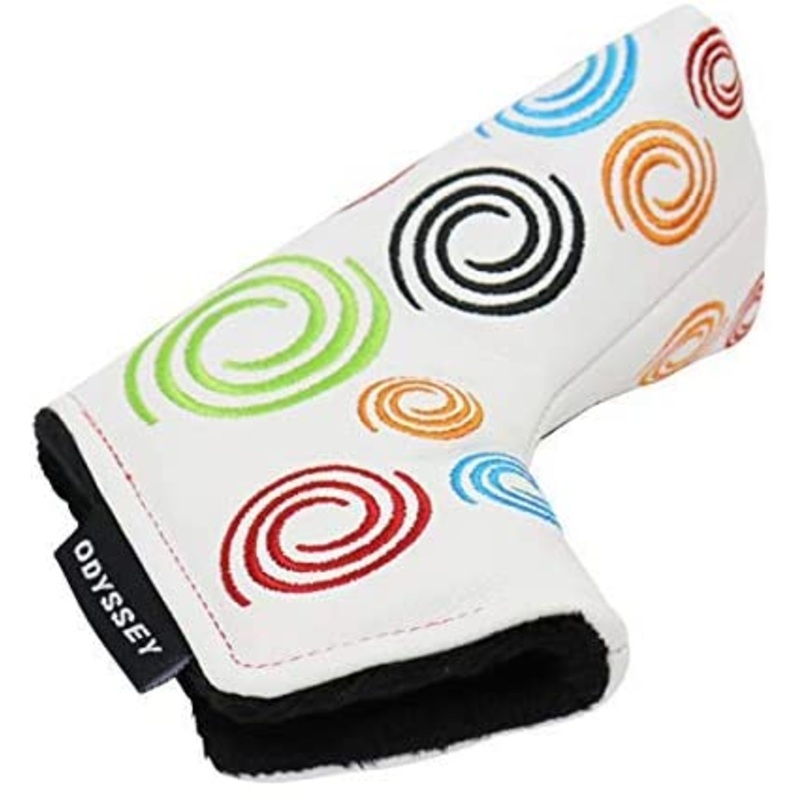 Odyssey Golf Tour Super Swirl Leather Blade Putter Headcover White