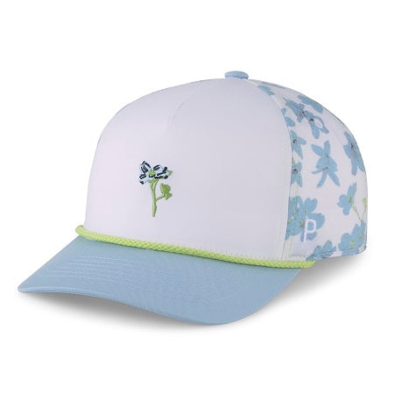 Puma Men’s Verdant Rope Golf Cap Bright White/Citrine Fiz/Tropical Aqua
