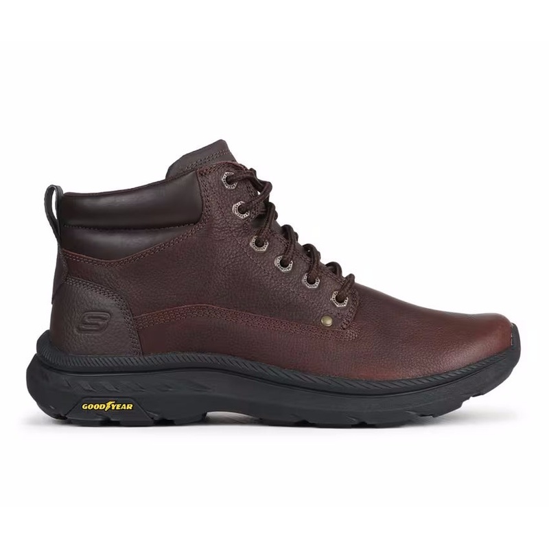 Skechers Mens Relaxed Fit: Pollard Lanser Boots – Red Brown – New Red Brown 9.5