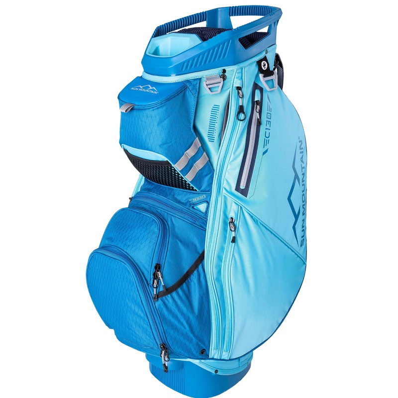 Sun Mountain C-130 14-Way Cart Golf Bag 2024 Surf/River