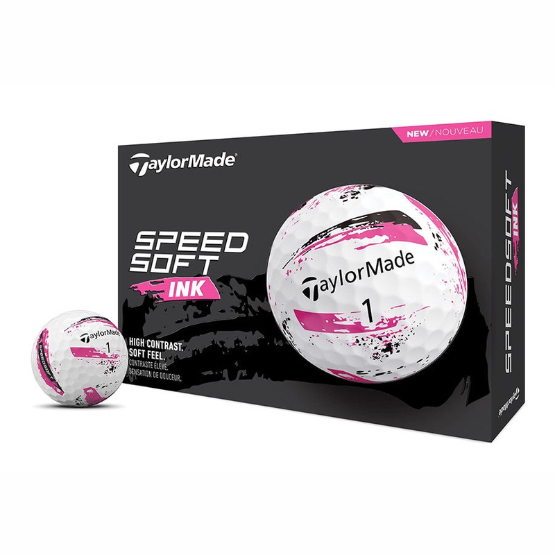 TaylorMade 2024 SpeedSoft Ink Pink Golf Balls (1 Dozen) Ink Pink