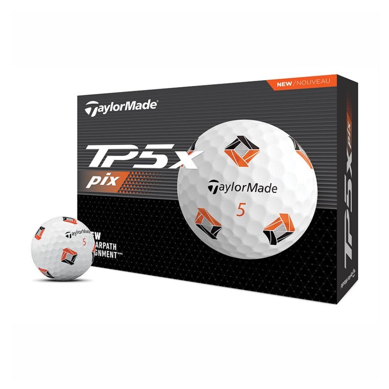 TaylorMade 2024 TP5x pix 3.0 White Golf Balls (1 Dozen) White
