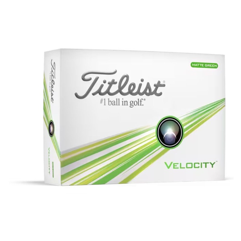Titleist 2024 Velocity Golf Balls Matte Green (1 Dozen) Matte Green