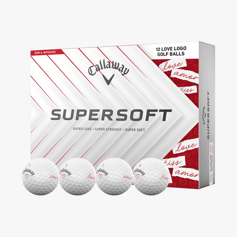 Callaway 2025 SuperSoft Valentine Golf Balls – 1 Dozen Valentine