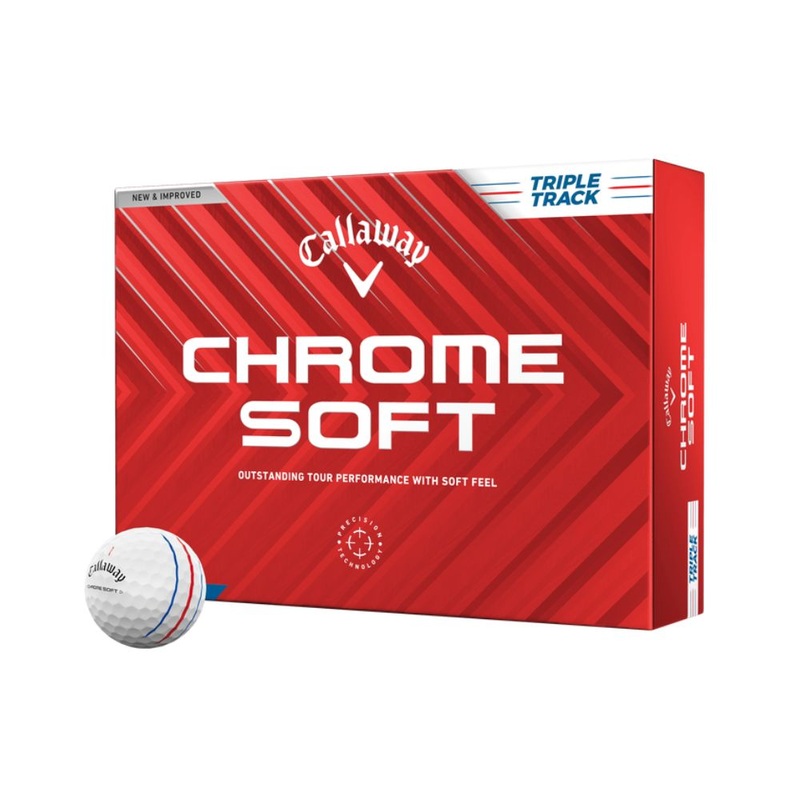Callaway Chrome Soft Triple Track 2024 White  (1 Dozen) White