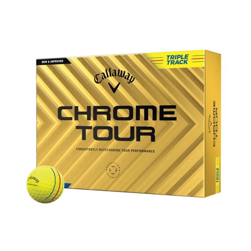 Callaway Chrome Tour Triple Track 24 Yellow – 1 Dozen Yellow