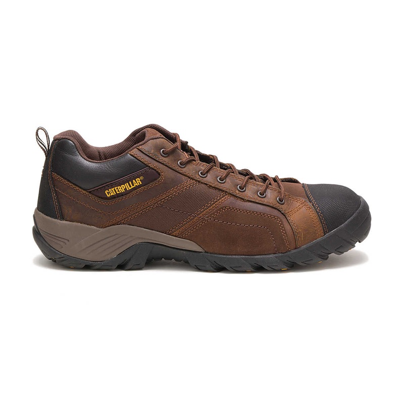 Caterpillar Men’s Argon Composite Toe Work Shoe Dark Brown 11 Medium