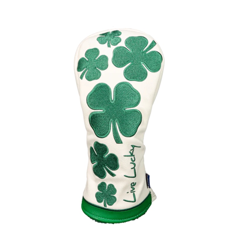 CMC Design Live Lucky Evergreen Fairway Headcover White/Green